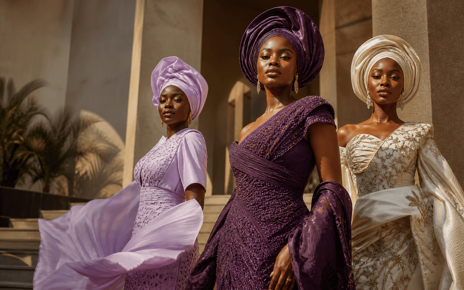 Asoebi fashion presented through contemporary African occasionwear